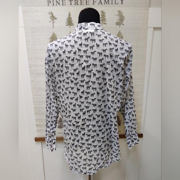 H&M Zebra Print Button Down - 4 - Picture 5 of 8